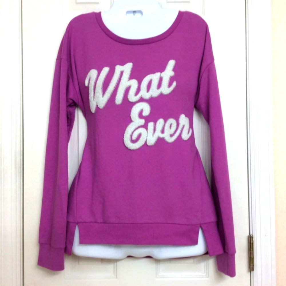 🎉-‎ Juicy Couture sz M purple Whatever Sweatshirt